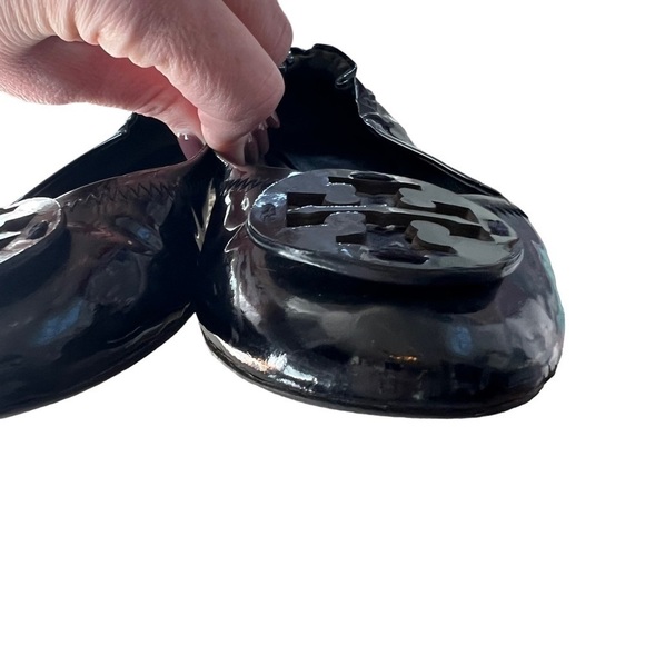 Tory Burch - Reva Black Patent Leather Flats Sz 7 - Picture 15 of 15